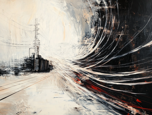 The Massive Transformer Radiating Energy in City