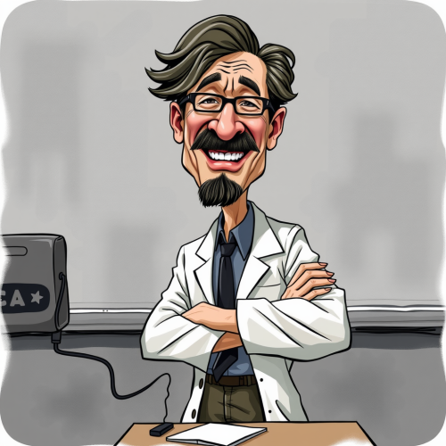 The Mean Caricature Professor is Not Liked!