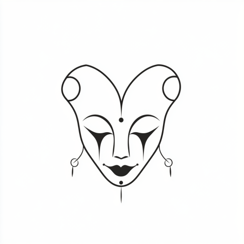 The Minimalist Jester Face Doodle