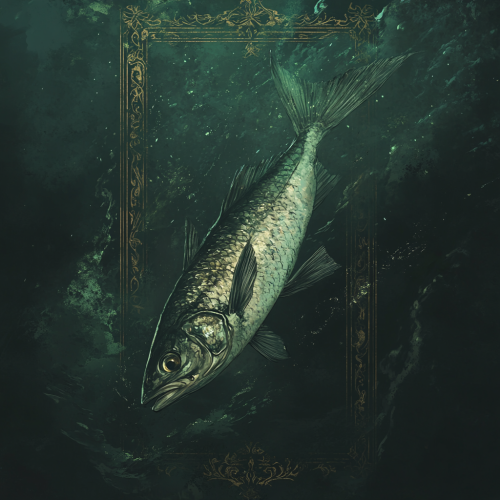 The Mysterious Sardine Tarot Card Design