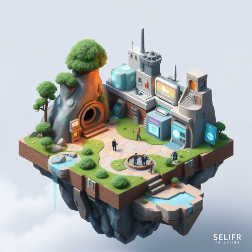 The Mysterious Sci-Fi Mini-World on a Floating Island The Mysterious Sci-Fi Mini-World on a Floating Island