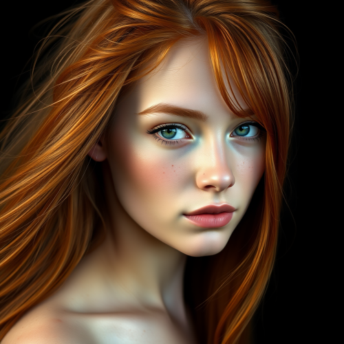 The Mystical Ginger-Haired Woman with Green Eyes