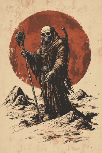 The Old Wizard on Mars T-shirt Graphic