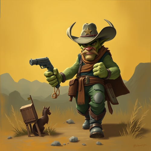 The Orc Dressed as a Cowboy
