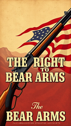 The Patriotic Musket, A Vintage-style Mobile Wallpaper