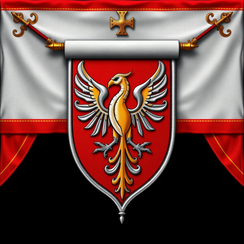 The Phoenix Order's Medieval Coat of Arms Banner