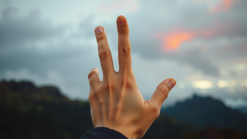 The Raised Middle Finger