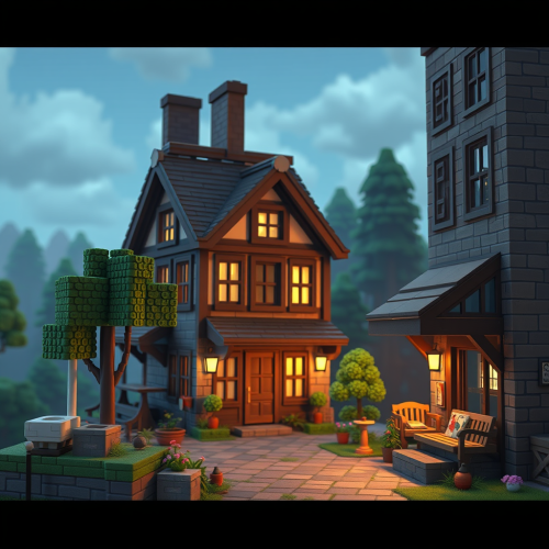 The Real Life Depicted in Blocky Realism