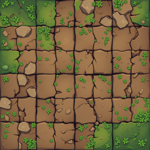 The Realistic Video Game Dirt Tiles Perspective
