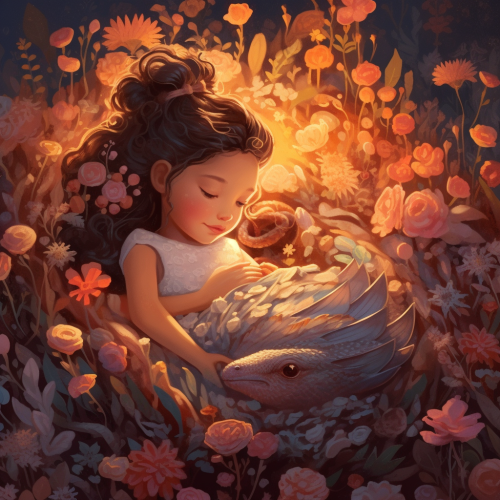 The Sleeping Girl and the Gentle Dragon