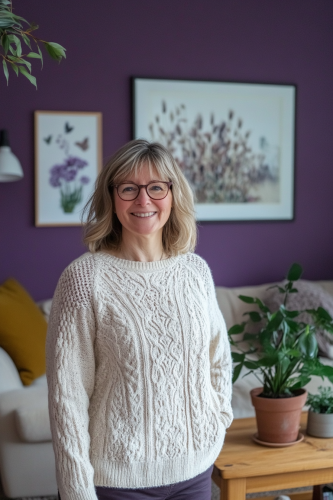 Smiling Woman in Mid-40s