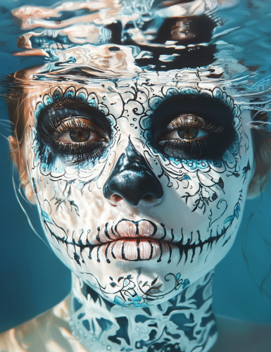 The Surreal Underwater Portrait of a Catrina