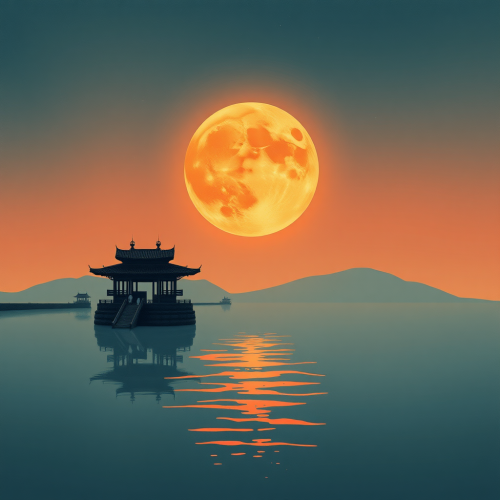 The Two Moons Created by AI