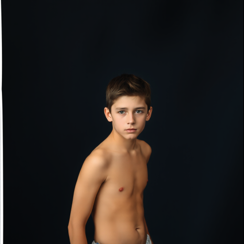 The Undressed Teenage Boy