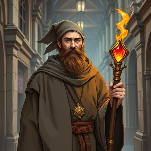 The Urban Wizard of Pyromancy in Renaissance University.