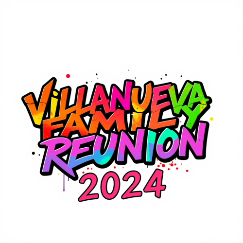 The Villanueva Family Reunion 2024 Graffiti Banner