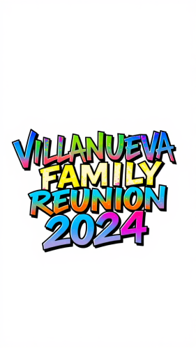 The Villanueva Family Reunion 2024 Graffiti Poster