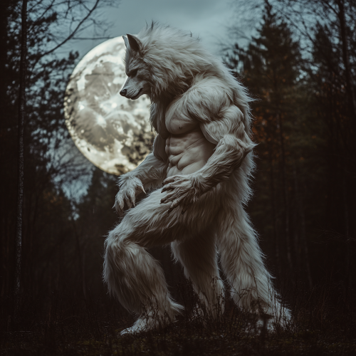 The Werewolf in the Moonlit Forest