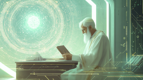 The Wise Islamic Scholar Embracing AI Knowledge