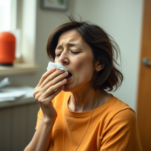 The Woman Experiencing Nausea