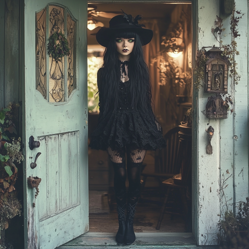 The Young Witch Standing at Fancy Ranch House