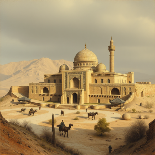 The beautiful city of Ardabil centuries ago.