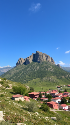 The prompt has an image of Albania.