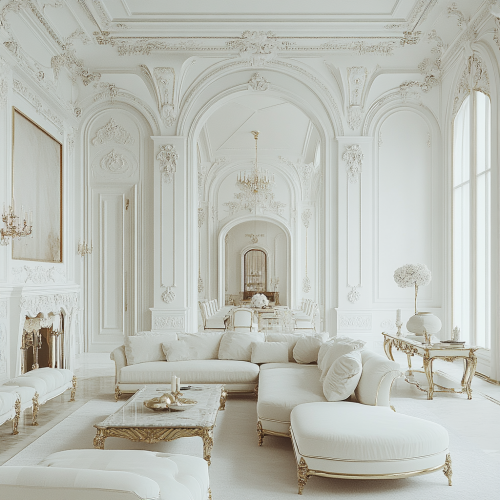 Timeless Elegance in Luxurious Classical Living Room