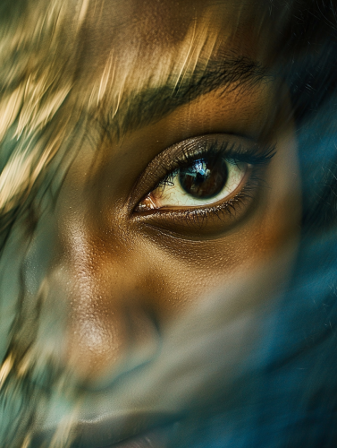 Blurred Photography of Face