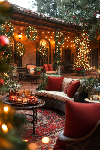 Twilight Christmas Wonderland: Outdoor Festive Decor