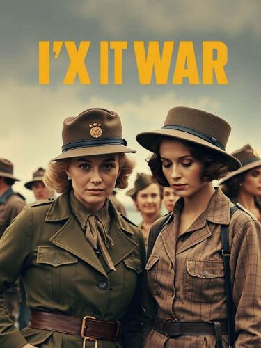 Two Women Shopping for War Attire