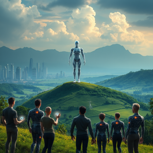 Valley of Humans and Robots: A Surreal Encounter