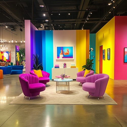 Vibrant Meet-and-Greet Zone with Celebrities and Influencers  Vibrant Meet-and-Greet Zone with Celebrities and Influencers