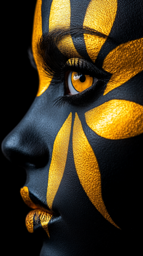 Vibrant Sugar Skull in Dreamy Light