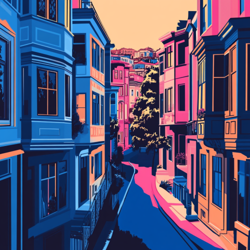 Vibrant wallpaper of Karakoy with traditional Turkish elements.