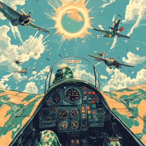 Vintage Aerial Combat: Green Fever in the Sky Vintage Aerial Combat: Green Fever in the Sky