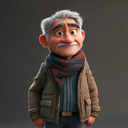 Wise Tetsu - Kind Older Man Character