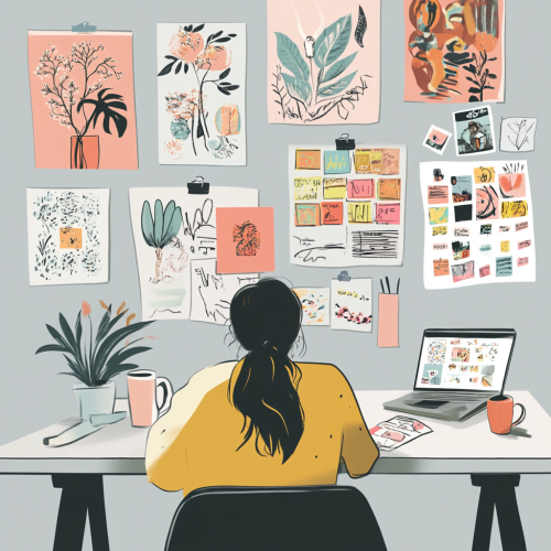 Working at Home with Motivational Posters