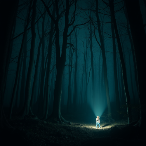 You Holding a Flashlight in a Dark Forest