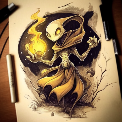 Dark and Mysterious Abra Art