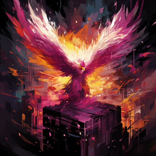 Colorful Phoenix in Cubic World