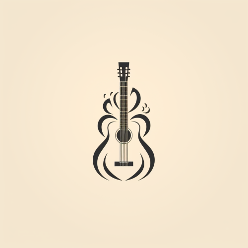 Minimalist Acoustic Guitar Image Minimalist Acoustic Guitar Image