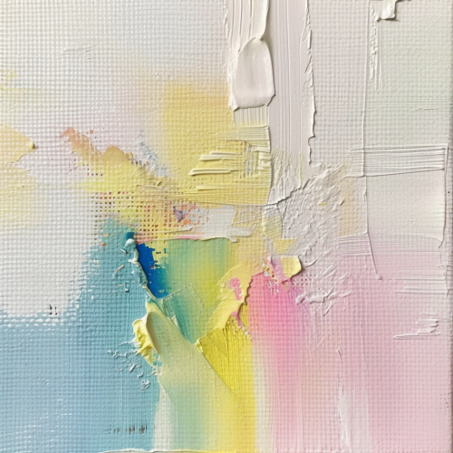 Pastel color abstract modern chaos