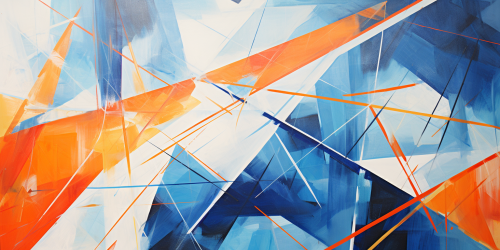 Vibrant abstract painting with diagonal lines Vibrant abstract painting with diagonal lines