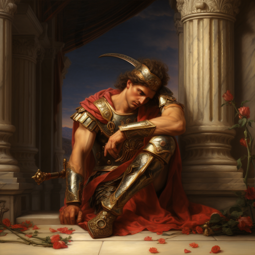 Achilles, Greek warrior with pierced heel