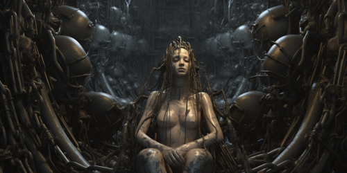 Detailed Giger Style Acrophobia Image Detailed Giger Style Acrophobia Image