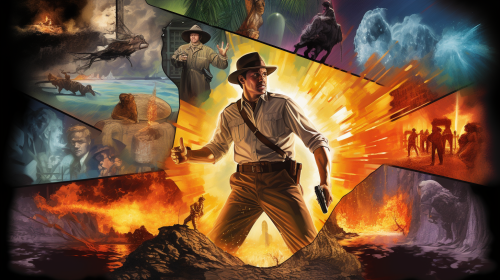 Action-Packed Painting Collage