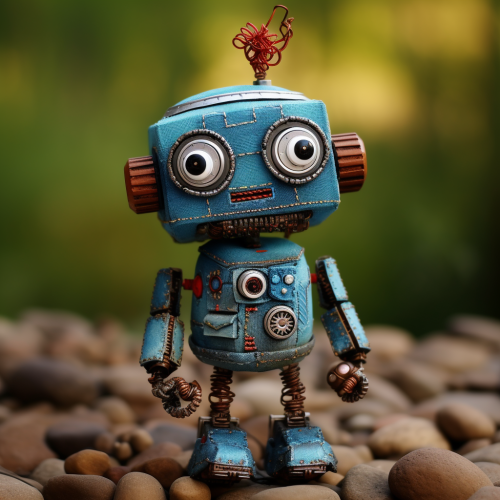 Cute and Silly Handmade Robot Toy