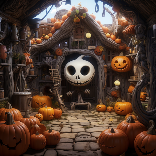 Adorable Skeleton Frontal View