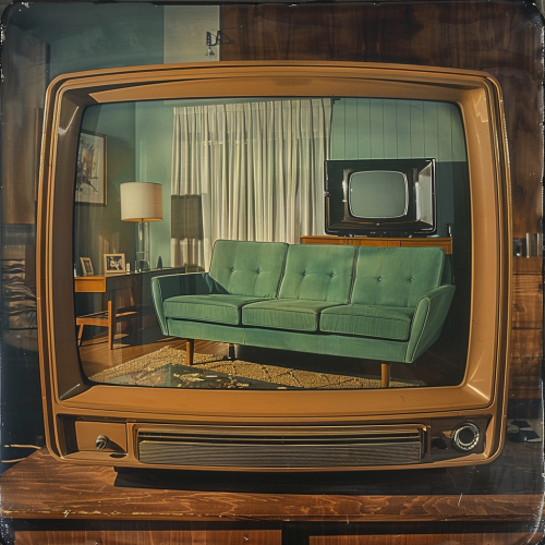 Vintage Adrian Pearsall Sofa Interior